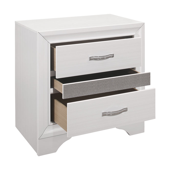 Luster Nightstand in White - 1505W-4 - FAMSA Furniture (TX)