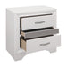Luster Nightstand in White - 1505W-4 - FAMSA Furniture (TX)
