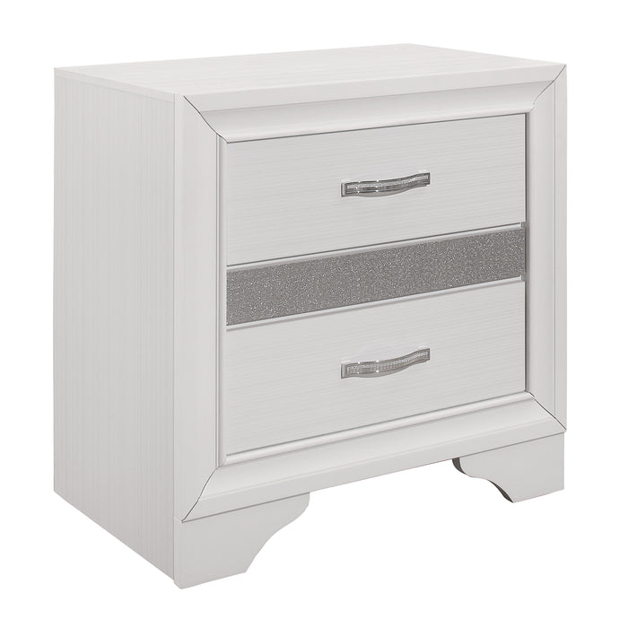 Luster Nightstand in White - 1505W-4 - FAMSA Furniture (TX)