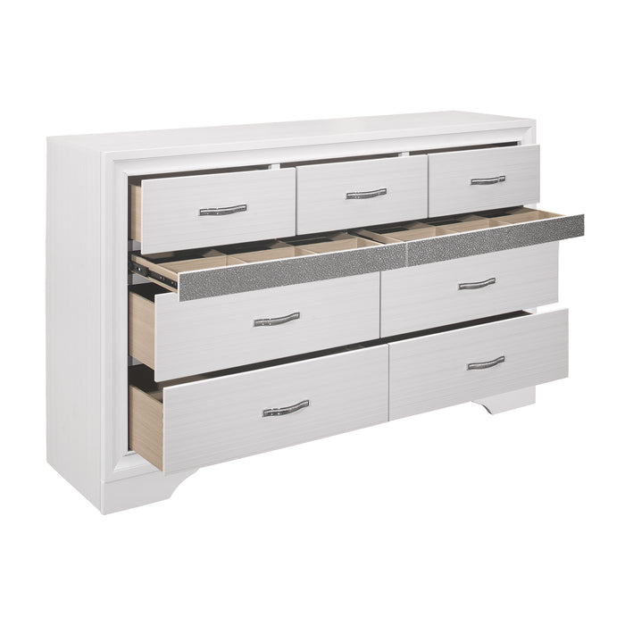 Luster Dresser in White - 1505W-5 - FAMSA Furniture (TX)