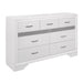 Luster Dresser in White - 1505W-5 - FAMSA Furniture (TX)