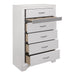 Luster Chest in White - 1505W-9 - FAMSA Furniture (TX)