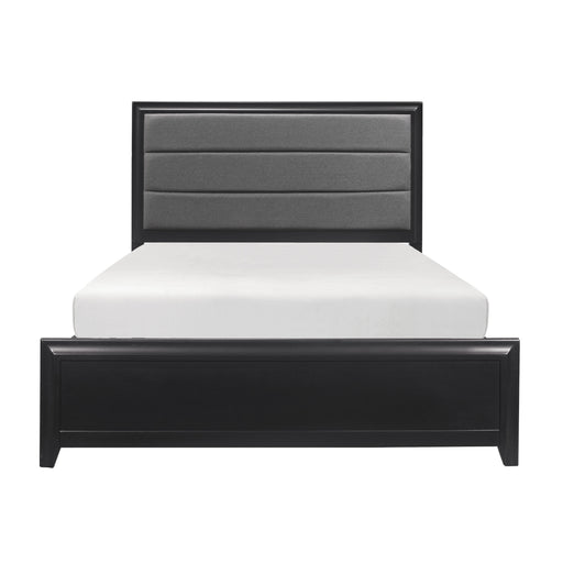 Cordelia Eastern King Bed in Gray/Espresso - 1517K-1EK - FAMSA Furniture (TX)