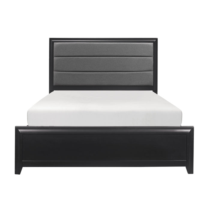 Cordelia Queen Bed in Espresso/Gray - 1517-1 - FAMSA Furniture (TX)