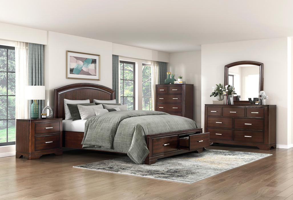 Hudson Nightstand in Cherry - 1520CH-4 - FAMSA Furniture (TX)