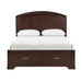 Hudson Full Platform Bed with Footboard Storage in Cherry - 1520CHF-1 - FAMSA Furniture (TX)