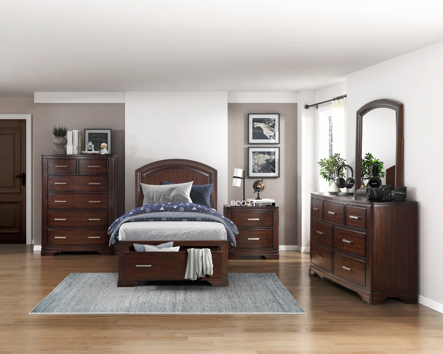 Hudson Nightstand in Cherry - 1520CH-4 - FAMSA Furniture (TX)