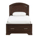 Hudson Twin Platform Bed with Footboard Storage in Cherry - 1520CHT-1 - FAMSA Furniture (TX)