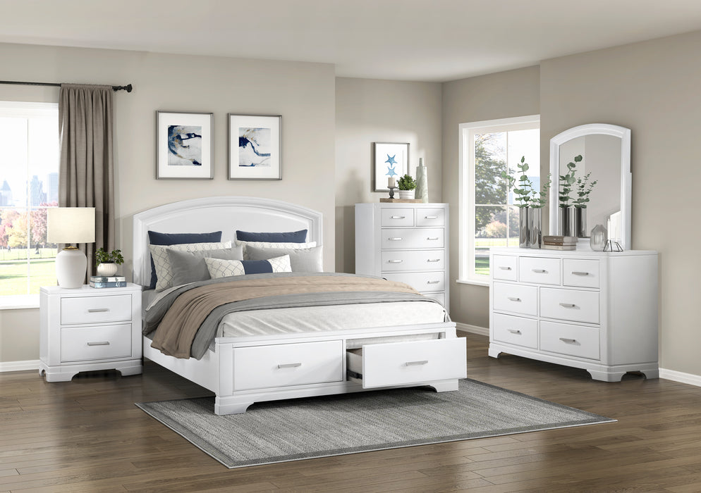 Hudson Nightstand in White - 1520WH-4 - FAMSA Furniture (TX)