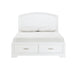 Hudson Queen Platform Bed with Footboard Storage in White - 1520WH-1 - FAMSA Furniture (TX)