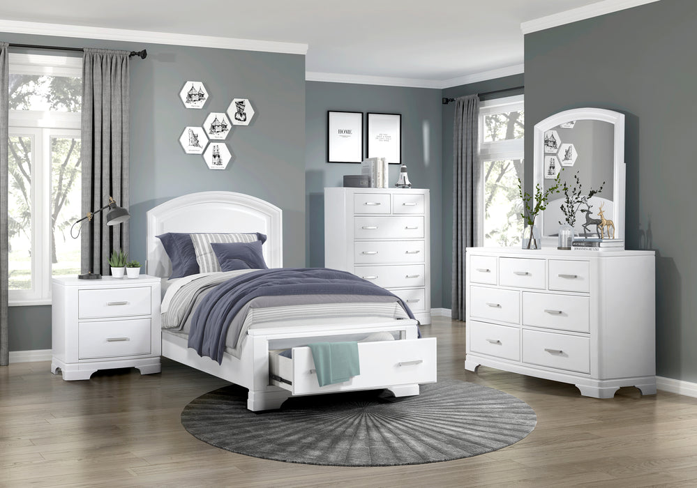 Hudson Nightstand in White - 1520WH-4 - FAMSA Furniture (TX)