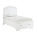 Hudson Twin Platform Bed with Footboard Storage in White - 1520WHT-1 - FAMSA Furniture (TX)
