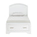 Hudson Twin Platform Bed with Footboard Storage in White - 1520WHT-1 - FAMSA Furniture (TX)