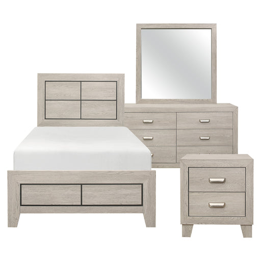 Quinby 4pc Set (TB+NS+DR+MR) in Brown - 1525T-1*4 - FAMSA Furniture (TX)