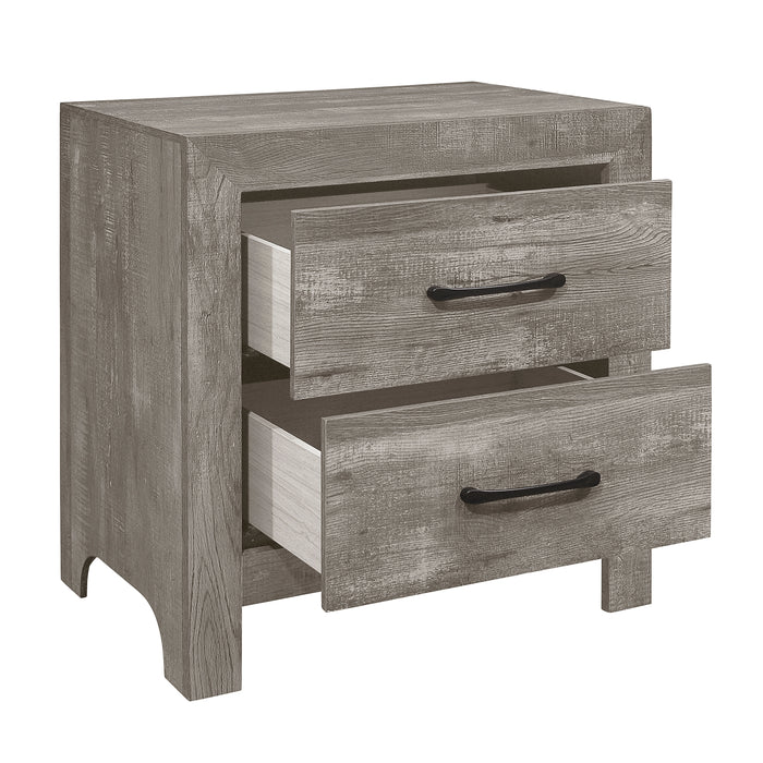 Corbin 4pc Set (QB+NS+DR+MR) in Gray - 1534GY-1*4 - FAMSA Furniture (TX)