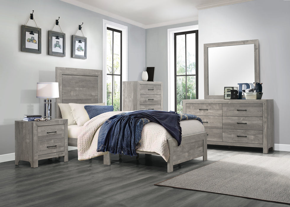 Corbin Twin Bed in a Box in Gray - 1534GYT-1 - FAMSA Furniture (TX)