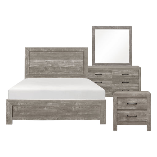 Corbin 4pc Set (QB+NS+DR+MR) in Gray - 1534GY-1*4 - FAMSA Furniture (TX)