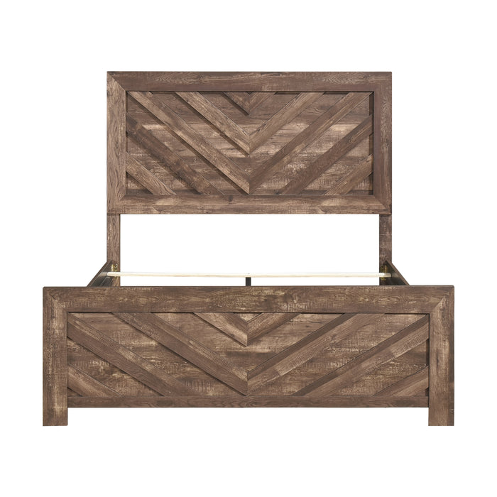 Corbin Queen Bed in Brown - 1534NP-1 - FAMSA Furniture (TX)