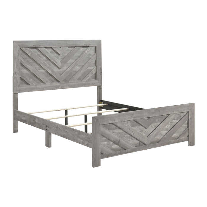 Corbin Queen Bed in Gray - 1534NPGY-1 - FAMSA Furniture (TX)