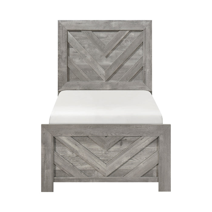 Corbin Twin Bed in Gray - 1534NPGYT-1 - FAMSA Furniture (TX)