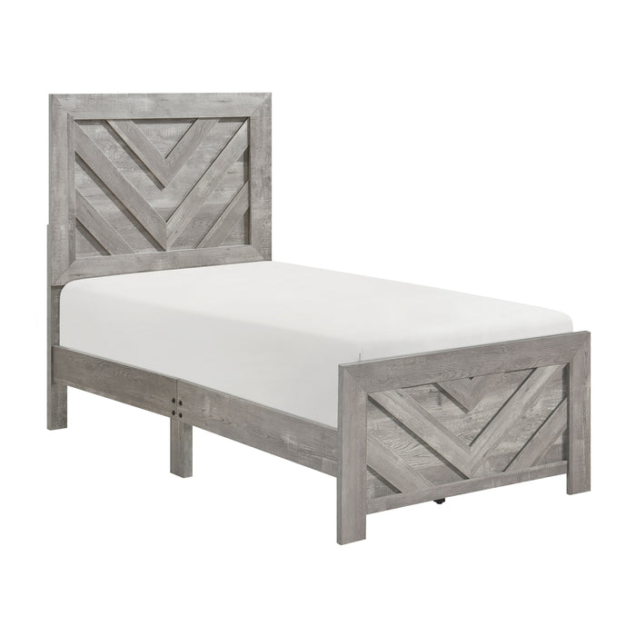 Corbin Twin Bed in Gray - 1534NPGYT-1 - FAMSA Furniture (TX)