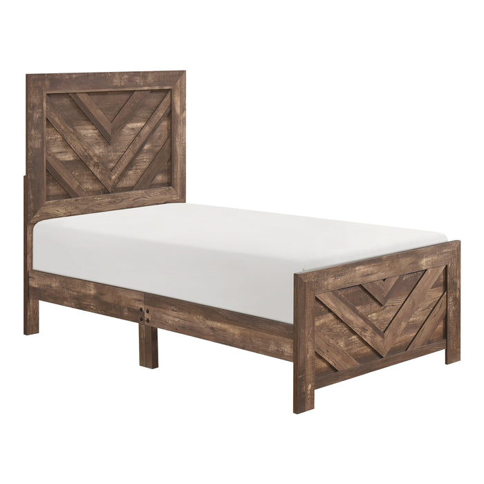 Corbin Twin Bed in Brown - 1534NPT-1 - FAMSA Furniture (TX)