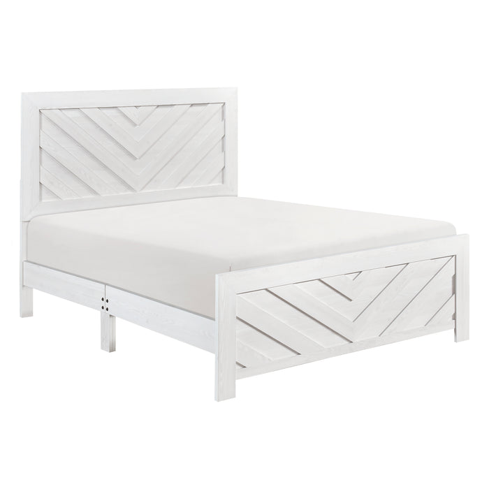 Corbin Queen Bed in White - 1534NPWH-1 - FAMSA Furniture (TX)