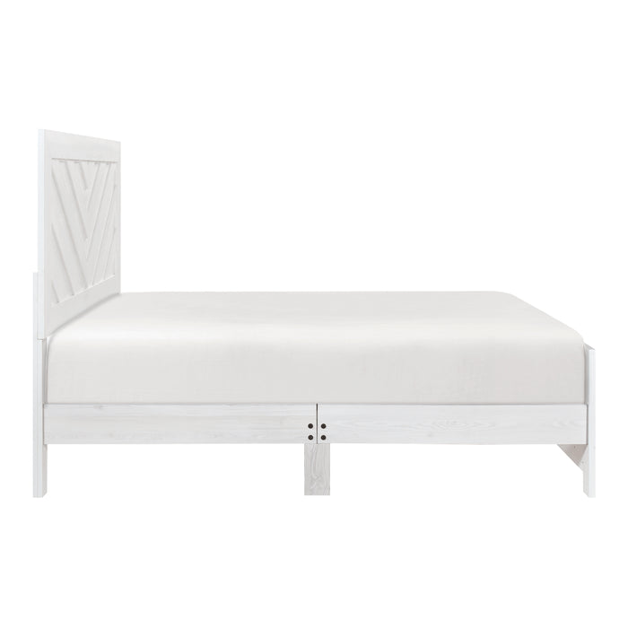 Corbin Queen Bed in White - 1534NPWH-1 - FAMSA Furniture (TX)