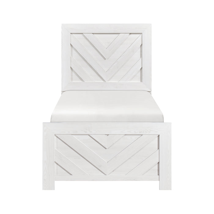 Corbin Twin Bed in White - 1534NPWHT-1 - FAMSA Furniture (TX)