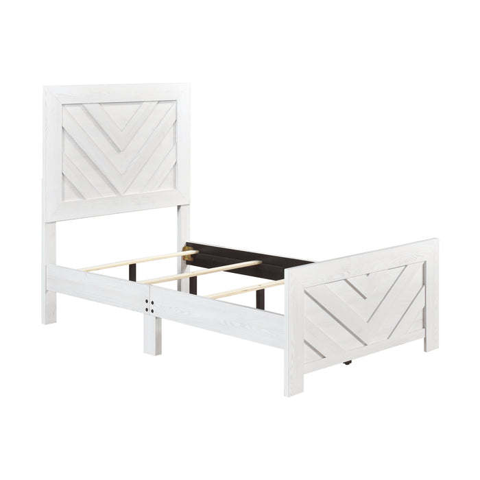 Corbin Twin Bed in White - 1534NPWHT-1 - FAMSA Furniture (TX)