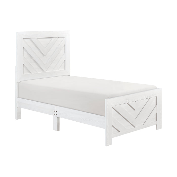 Corbin Twin Bed in White - 1534NPWHT-1 - FAMSA Furniture (TX)