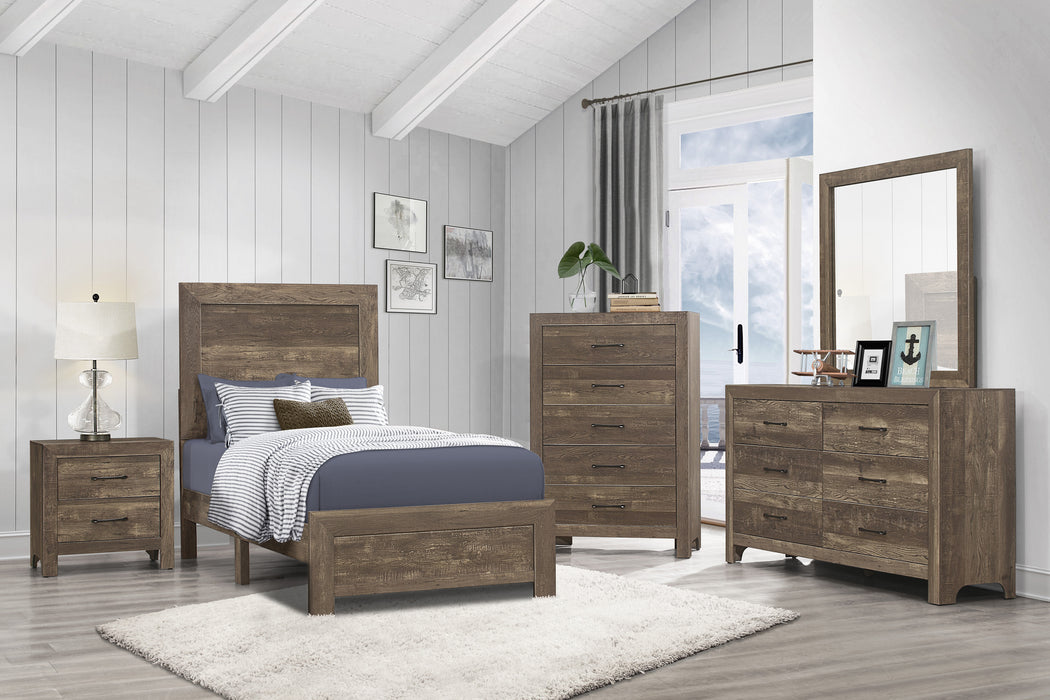 Corbin Twin Bed in a Box in Brown - 1534T-1 - FAMSA Furniture (TX)