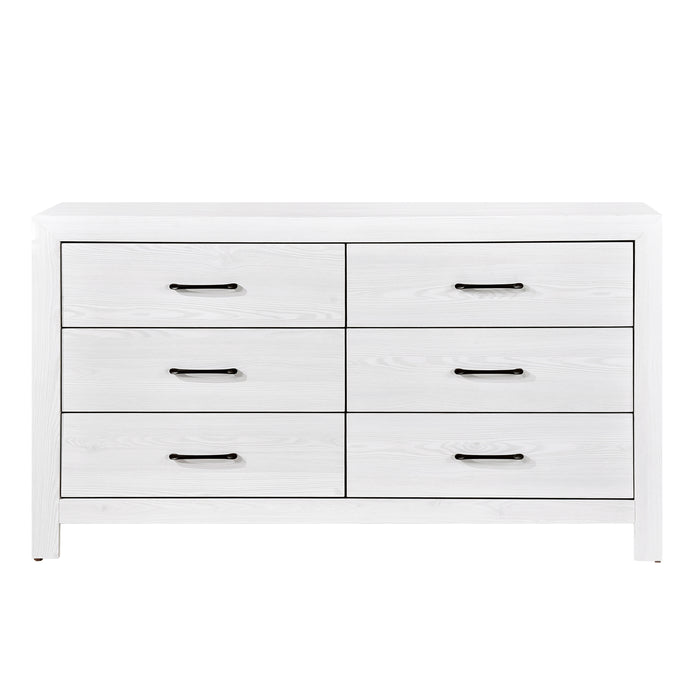 Corbin 4pc Set (QB+NS+DR+MR) in White - 1534WH-1*4 - FAMSA Furniture (TX)