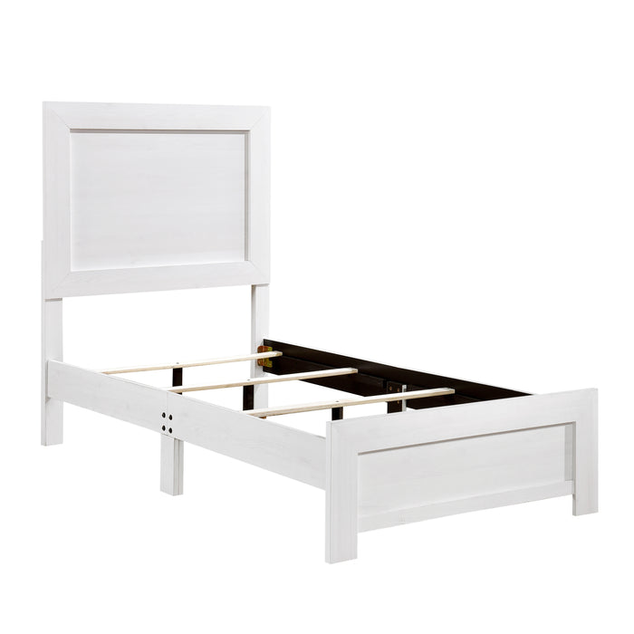 Corbin Twin Bed in a Box in White - 1534WHT-1 - FAMSA Furniture (TX)