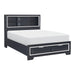 Rosemont 4pc Set (QB+NS+DR+MR) in Blue/Gold/Silver/Champagne - 1553-1*4 - FAMSA Furniture (TX)