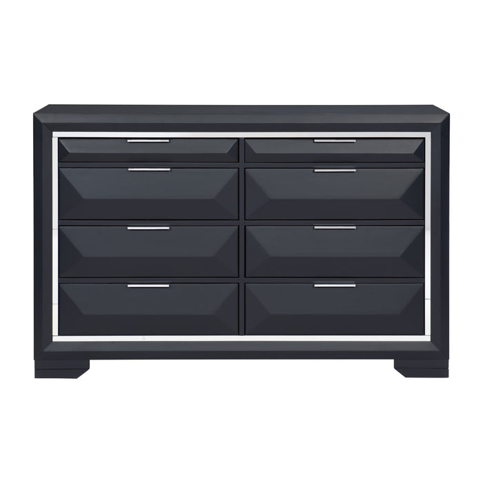 Rosemont Dresser in Blue/Gold/Silver/Champagne - 1553-5 - FAMSA Furniture (TX)