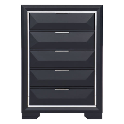 Rosemont Chest in Blue/Gold/Silver/Champagne - 1553-9 - FAMSA Furniture (TX)