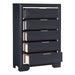 Rosemont Chest in Blue/Gold/Silver/Champagne - 1553-9 - FAMSA Furniture (TX)