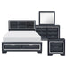 Rosemont 4pc Set (QB+NS+DR+MR) in Blue/Gold/Silver/Champagne - 1553-1*4 - FAMSA Furniture (TX)