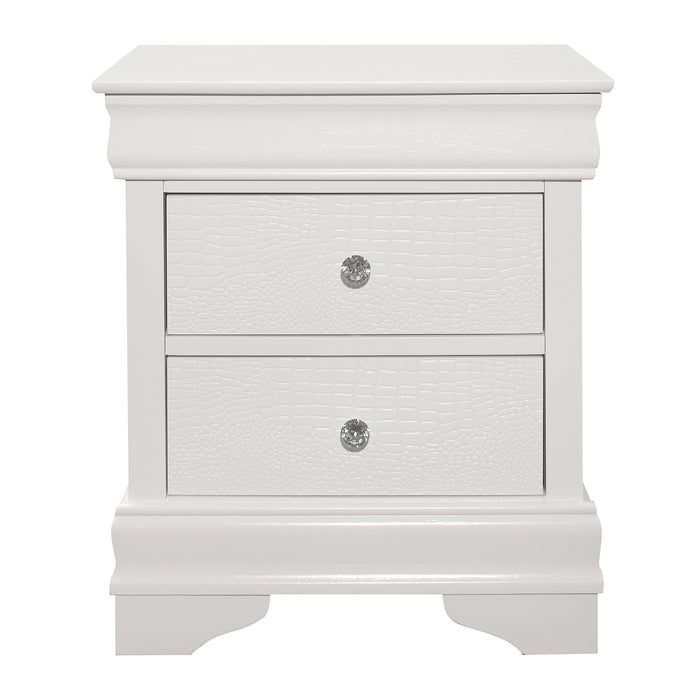 Lana Collection 4pc Set (TB+NS+DR+MR) in White - 1556WT-1*4 - FAMSA Furniture (TX)