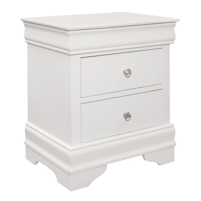 Lana Collection 4pc Set (TB+NS+DR+MR) in White - 1556WT-1*4 - FAMSA Furniture (TX)