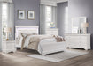 Lana Collection (2) Full Bed with LED Lighting in White - 1556WF-1* - FAMSA Furniture (TX)