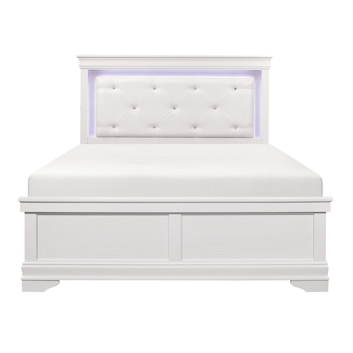 Lana 4pc Set (QB+NS+DR+MR) in White - 1556W-1*4 - FAMSA Furniture (TX)