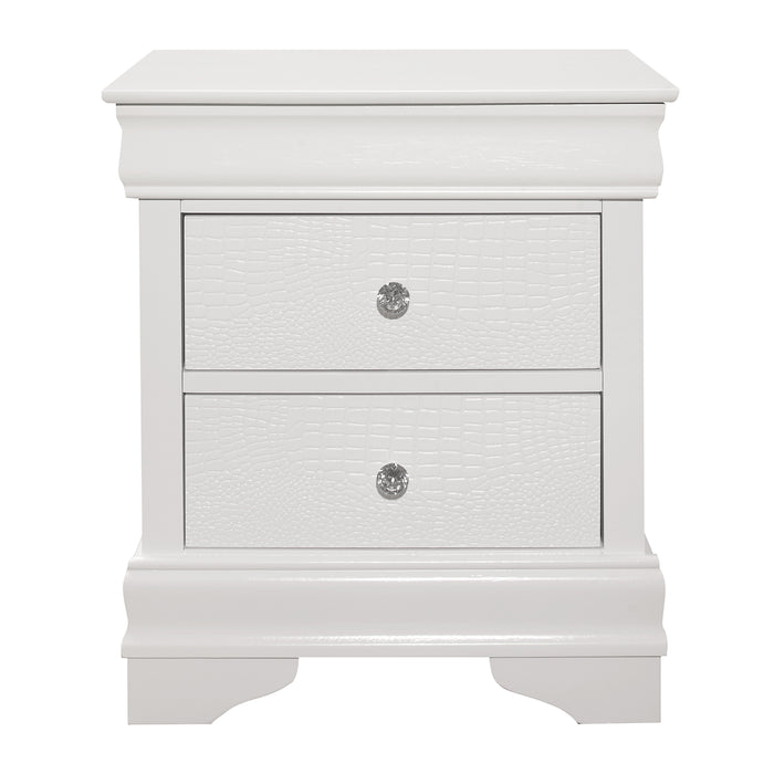 Lana 4pc Set (QB+NS+DR+MR) in White - 1556W-1*4 - FAMSA Furniture (TX)