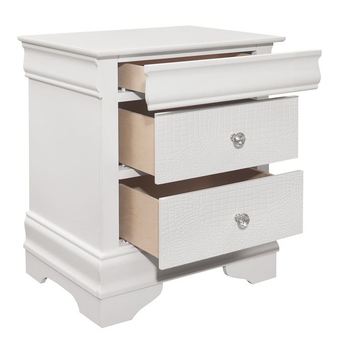 Lana 4pc Set (QB+NS+DR+MR) in White - 1556W-1*4 - FAMSA Furniture (TX)