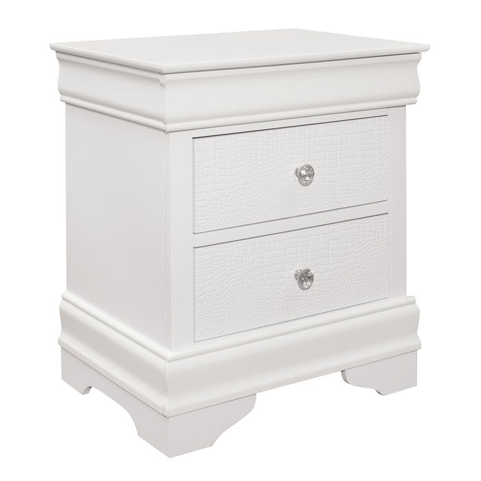 Lana 4pc Set (QB+NS+DR+MR) in White - 1556W-1*4 - FAMSA Furniture (TX)