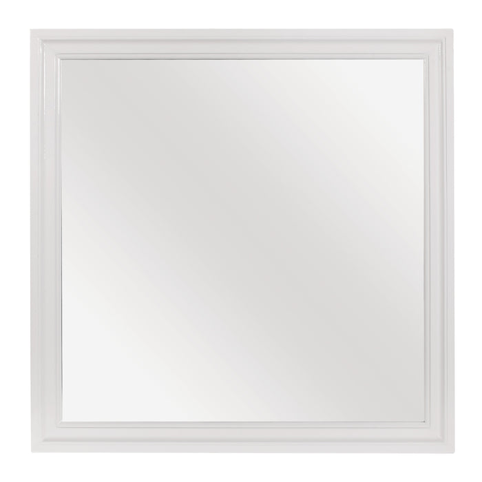 Lana Collection Mirror in White - 1556W-6 - FAMSA Furniture (TX)
