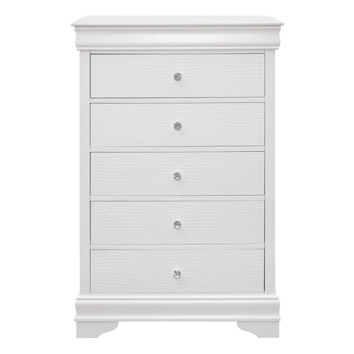 Lana Collection Chest in White - 1556W-9 - FAMSA Furniture (TX)