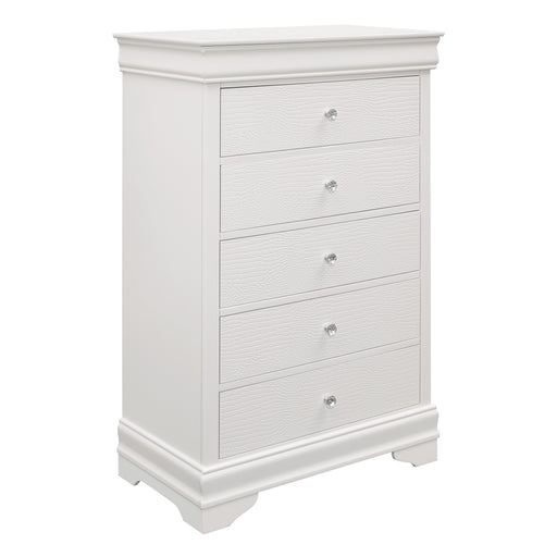 Lana Collection Chest in White - 1556W-9 - FAMSA Furniture (TX)