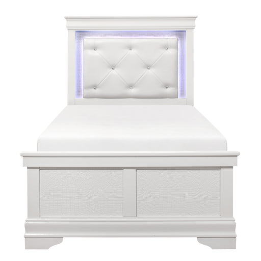 Lana Collection 4pc Set (TB+NS+DR+MR) in White - 1556WT-1*4 - FAMSA Furniture (TX)